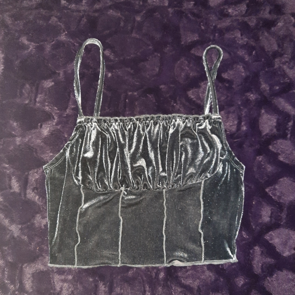 Velvet Cropped Tank